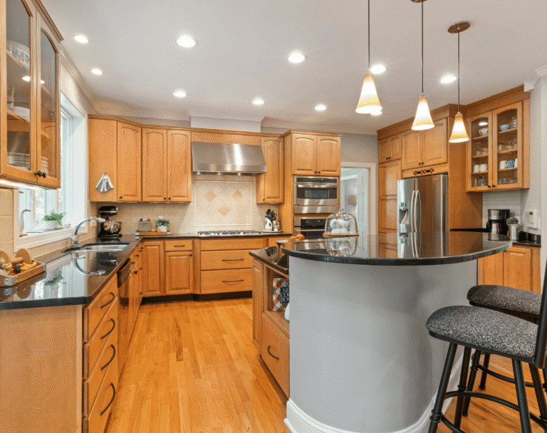 modenr-kitchen-renovated-with-new-pendant-ceiling-lights
