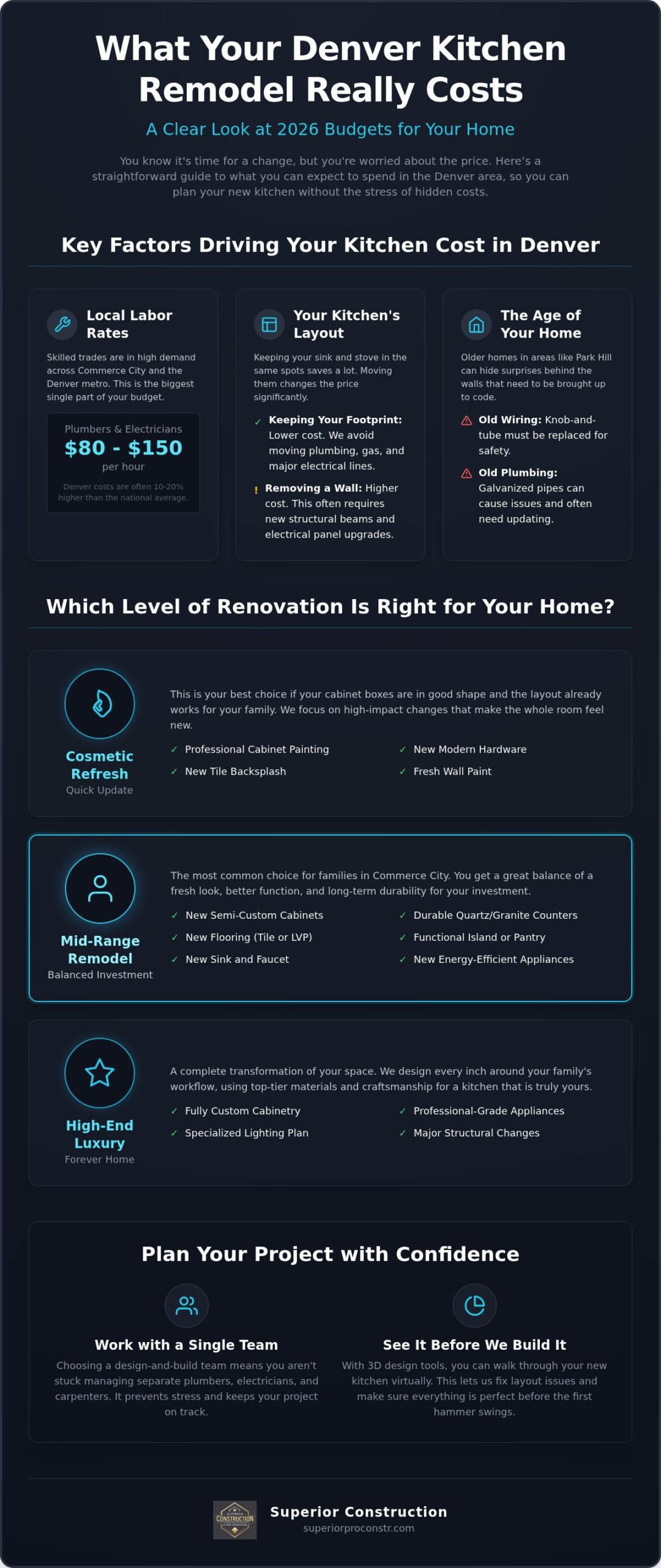 Kitchen Remodel Cost in Denver: Your 2026 Planning Guide